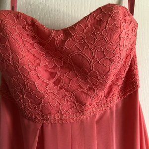 Coral/Pink Bridesmaid Dress